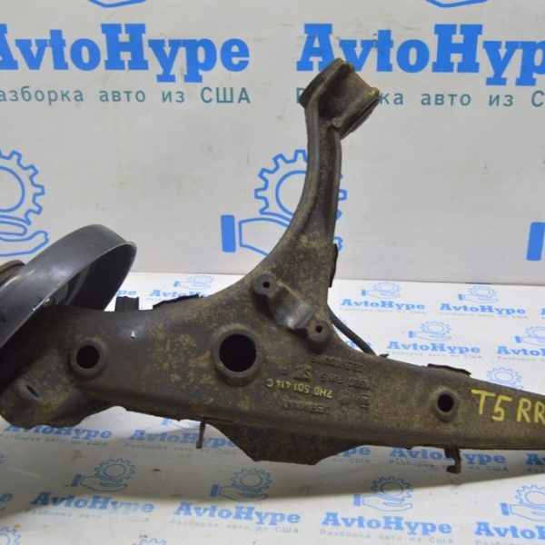 Рычаг нижний под пружину зад прав VW Multivan T5 09-15 (01) дефект СБ 7H0501072E