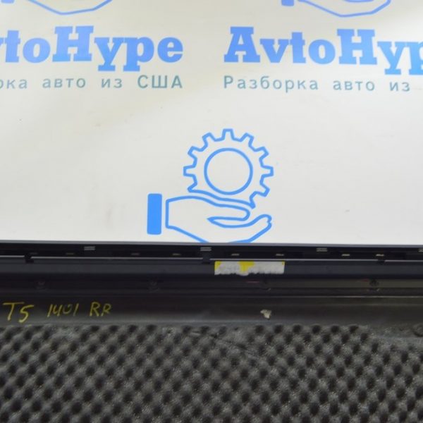 Шторка двери зад прав VW Multivan T5 09-15 черн 7H5861314D 75R