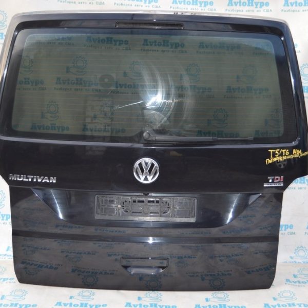 Дверь багажника в сборе VW Multivan T6 16-19 черная в цвет (01) крашена, шпакля, под камеру 7E5827025C