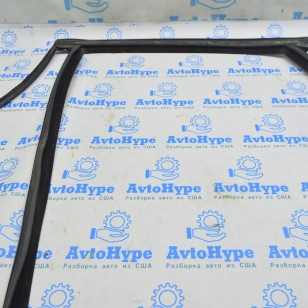 Уплотнитель стекла с верхним молдингом зад лев Ford Focus mk3 11-18 DM5Z-5825767-A