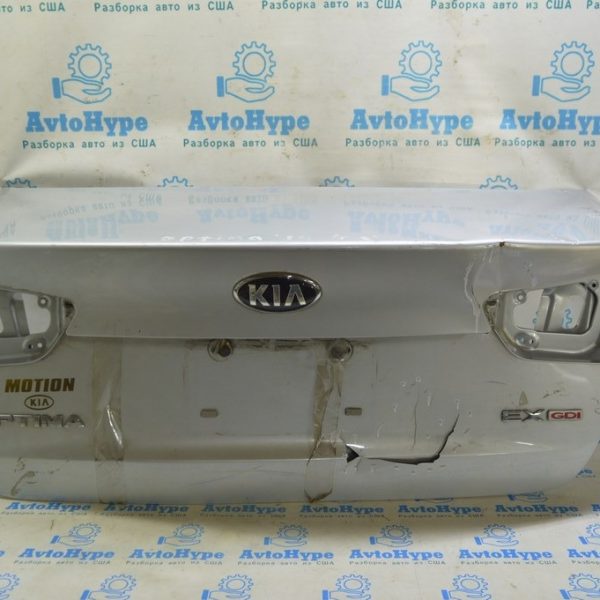 Накладка крышки багажника Kia Optima 14-15 рест серебро (03) деф. лопнула 87370-4C550