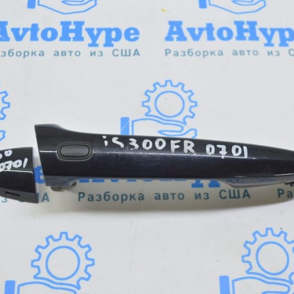 Ручка двери внешняя перед прав Lexus IS250/IS300/IS350 06-13 keyless (01) черный цвет 69210-53040