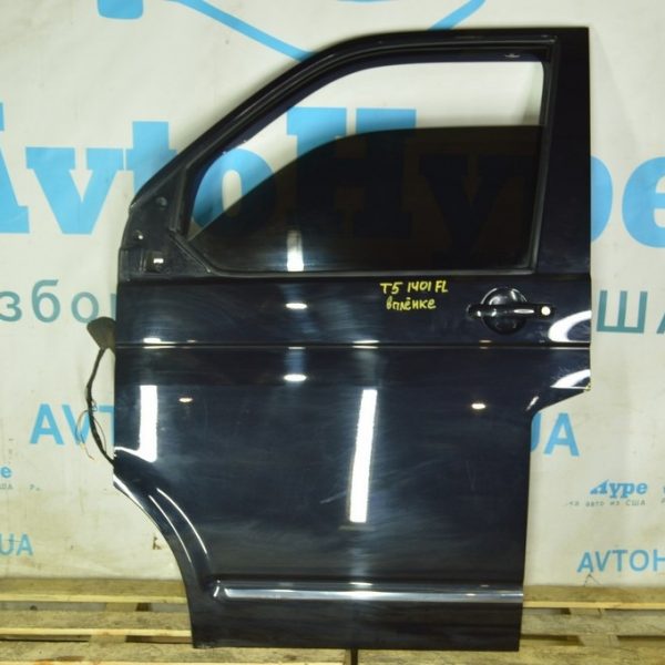 Дверь голая перед лев VW Multivan T5 09-15 (01) черная, тычки 7LA831055A