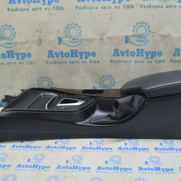 Накладка центральной консоли с подстаканниками BMW 3 F30 12-19 черн (02) 51-16-9-218-925