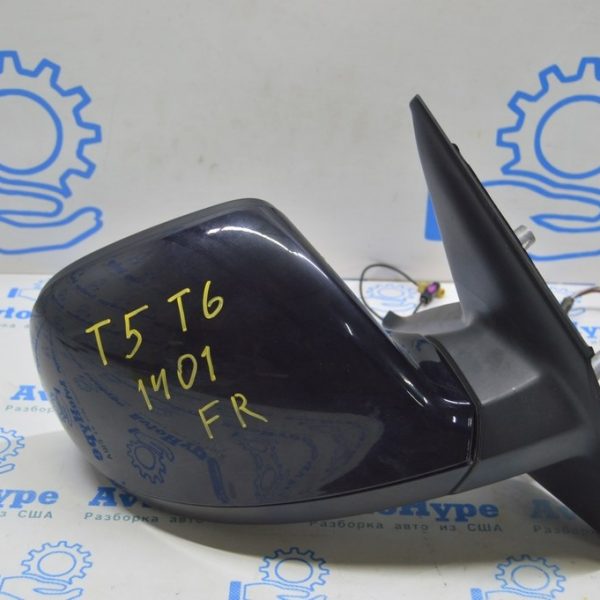 Зеркало боковое правое VW Multivan T5 09-15 автосклад, подогрев (01) 7 пин, черн, отходит 7E1857508EB9B9