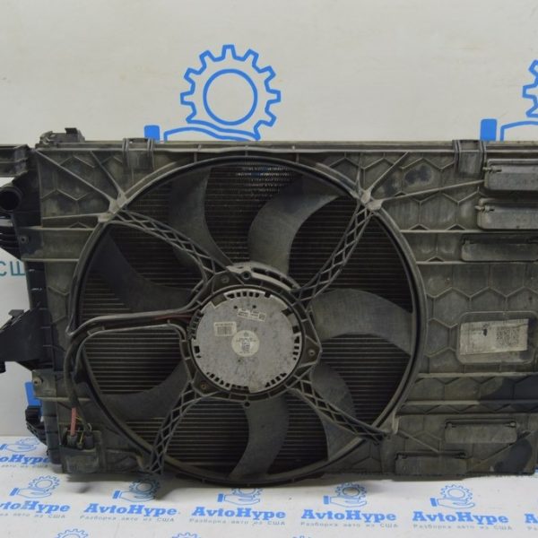 Диффузор кожух радиатора в сборе с вентилятором и мотором VW Multivan T5 09-15 2.0d (01) 7E0121207B