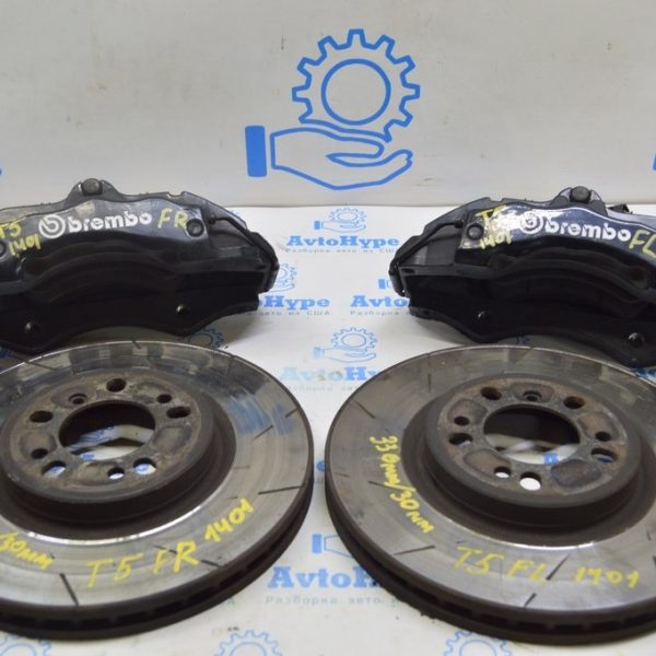 Комплект перед суппортов с дисками 340мм VW Multivan T5 09-15 BREMBO, 6 поршн, перфорация (01)