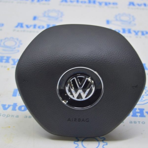 Подушка безопасности airbag в руль водительская VW Multivan T6 16-19 черн (01) 7E0880201AQ81U