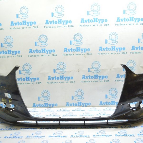 Бампер передний голый Audi A3 8V 15-16 без парктроников под омыватели 8V5-807-065-GRU