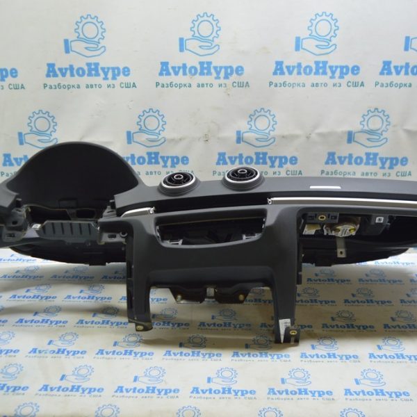 Торпедо передняя панель с AIRBAG Audi A3 8V 15-20 4d, AWD, черная (01) 8V1-857-001-L-24A