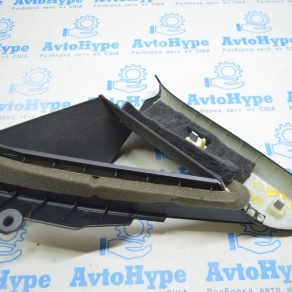 Накладка задней форточки левая Audi A3 8V 15-17 4d, 5d, черная 8V5-867-287-ODD