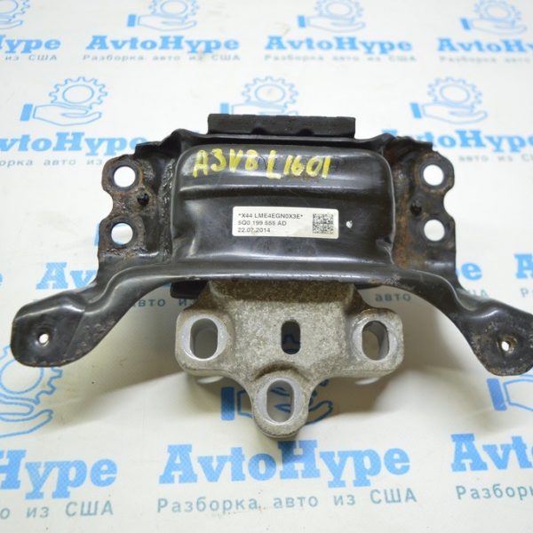 Подушка двигателя левая Audi A3 8V 15-20 1.4T, 1.8T, 2.0T (01) 5Q0 199 555 AD