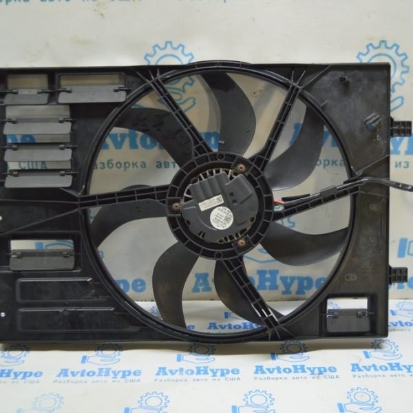 Диффузор кожух радиатора в сборе Audi A3 8V 15-20 2.0T на 1 вентилятор 5q0959455an 5Q0-121-203-CL