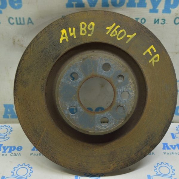 Диск тормозной передний правый Audi A4 B9 17- 338/29мм 8W0615301G