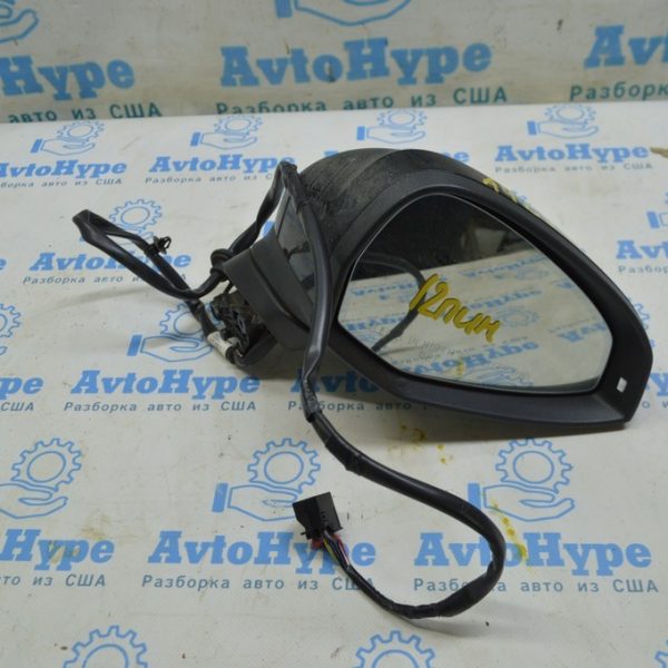 Зеркало боковое правое Audi A4 B9 17-19 12 пинов, поворотник, автозатемн, черное 8W1857410E 9B9
