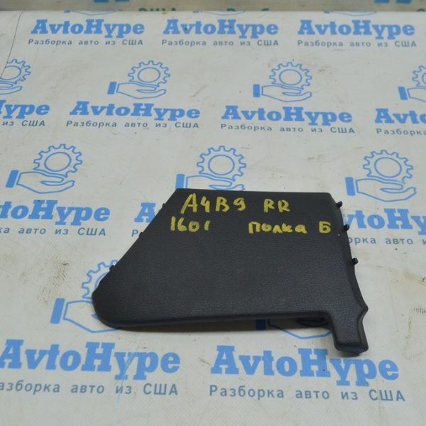 Накладка задней форточки правая Audi A4 B9 17- черная 8W5867288