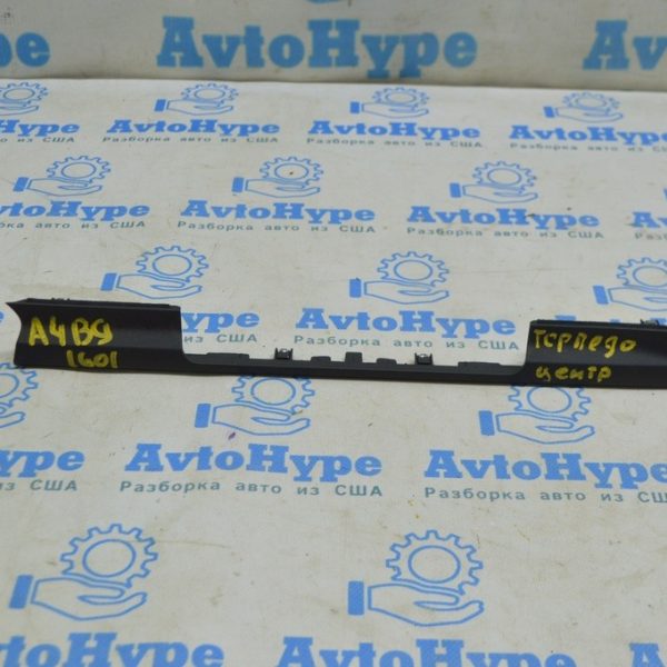 Накладка передней панели центральная Audi A4 B9 17- черная 8W1-857-304-A-6PS