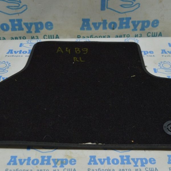Коврик салона задний левый  Audi A4 B9 17-19 тряпка черный 8W1-863-691-B-QA5