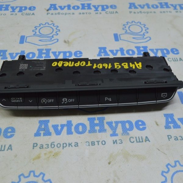 Блок кнопок передней панели Audi A4 B9 17- черный, под парктроники 8W0-925-301-BC-5PR