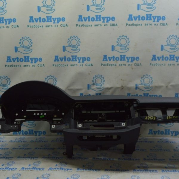 Торпедо передняя панель с AIRBAG Audi A4 B9 17- черная, без проекции, с пищалками (01) 8W1857001K 24A