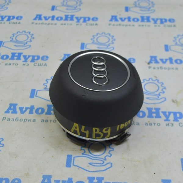 Подушка безопасности airbag в руль водительская Audi A4 B9 17- черная (01) 8W0880201AJ6PS