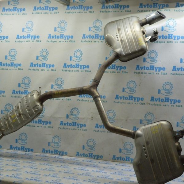 Глушитель задняя часть с бочками Audi A4 B9 17- 2.0T 8W5-253-409-A