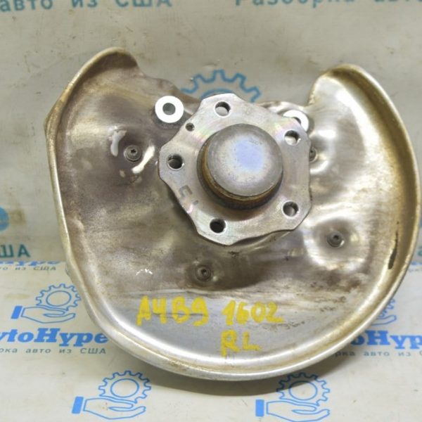 Цапфа со ступицей и кожухом задняя левая Audi A4 B9 17- FWD ступица тип 2, кожух под 300м (02) 8W0-505-431-AA