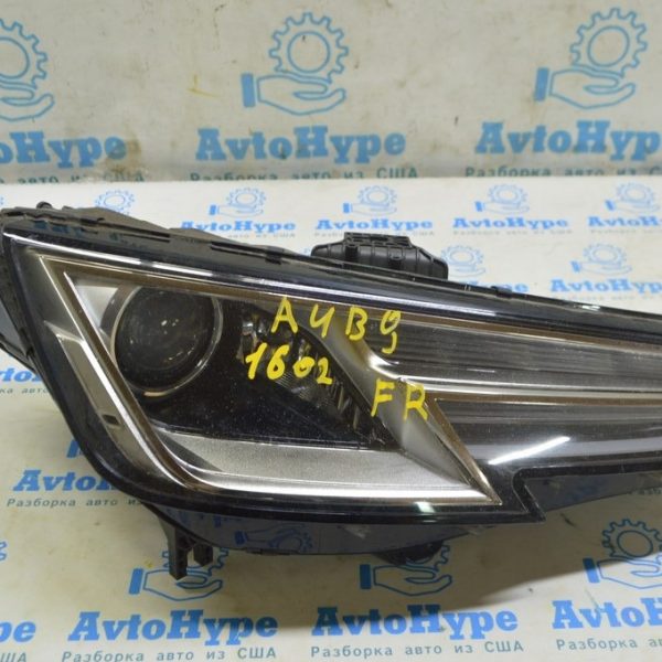 Фара передняя правая в сборе Audi A4 B9 17-19 ксенон+LED (02) песок 8W0-941-044-B