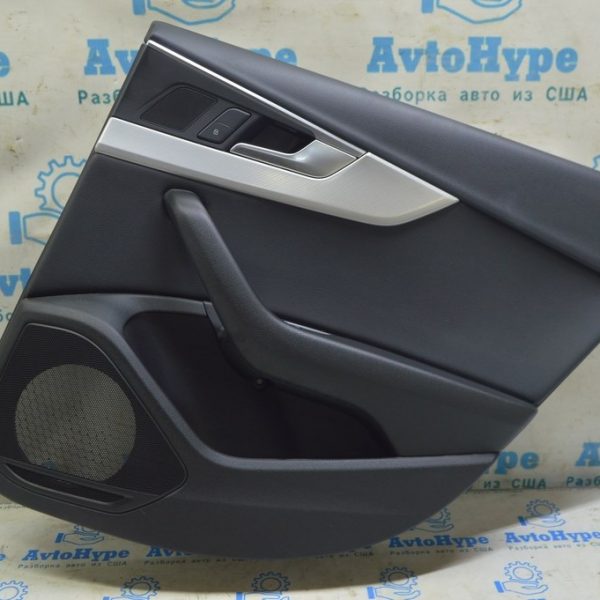 Обшивка двери карточка задняя правая Audi A4 B9 17-19 черная 8W0867304B WFA