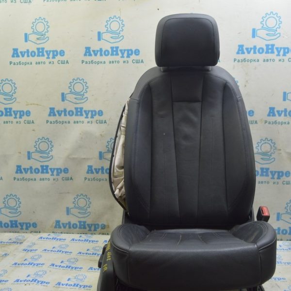 Пассажирское сидение Audi A4 B9 17-19 электро, подогрев, кожа, черное (02) стрельнувшее 8W0-881-406-B-KGL