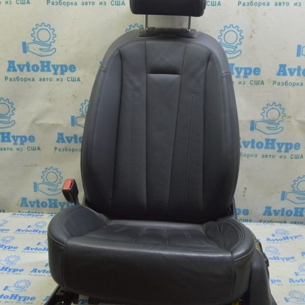 Водительское сидение Audi A4 B9 17-19 без airbag, электро, подогрев, кожа, черное (02) 8W0-881-405-B-KGL