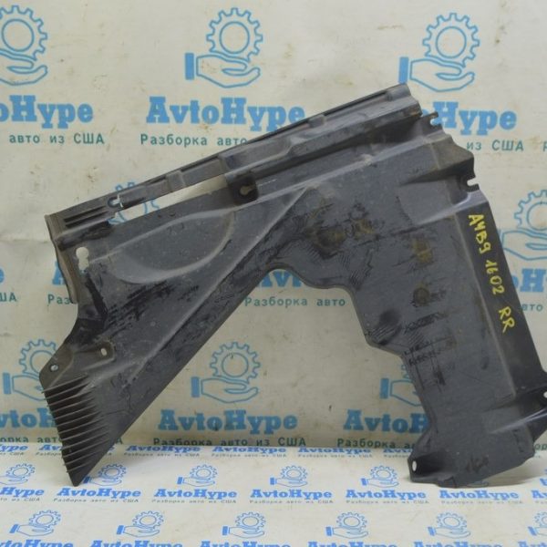 Защита днища задняя правая Audi A4 B9 17- (02) надрыв, деланная 8W0825216F