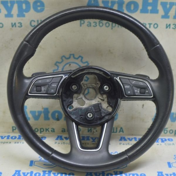 Руль голый Audi A4 B9 17- кожа, черный (02) 8W0-419-091-CL-INU