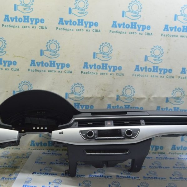 Торпедо передняя панель без AIRBAG Audi A4 B9 17- черная, без проекции (02) 8W1857001K 24A