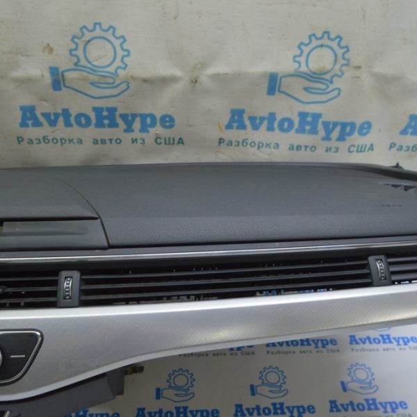 Накладка передней панели правая Audi A4 B9 17- серая 8W1853190T UR3