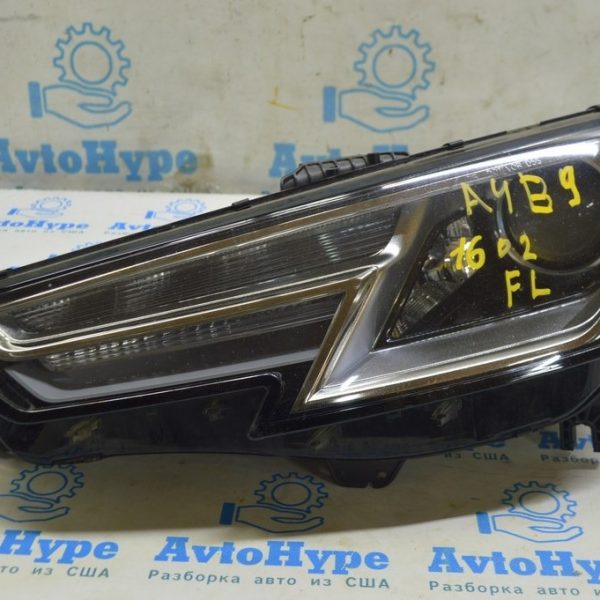 Фара передняя левая в сборе Audi A4 B9 17-19 ксенон+LED (02) песок 8W0941043B