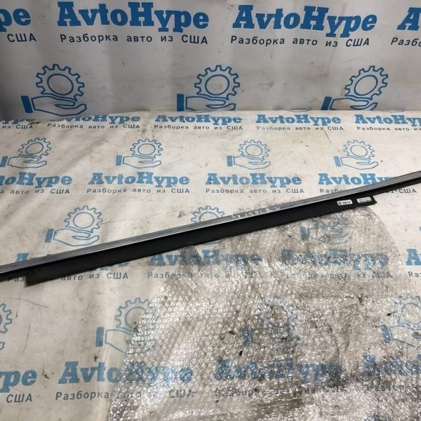 Молдинг дверь-стекло центральный зад лев Audi A4 B8 08-16 седан хром 8k0-839-477-f