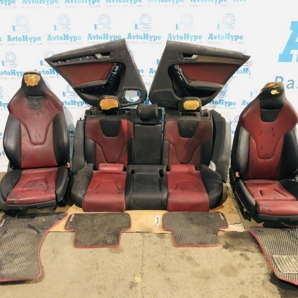 Комплект сидений recaro Audi S4 b8 08-16 c airbag,задними картами,под перешив
