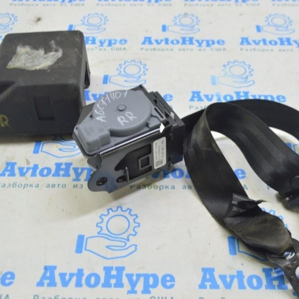 Ремень безопасности задний правый Audi A6 C7 12-18 черн 4G0-857-805-C-V04