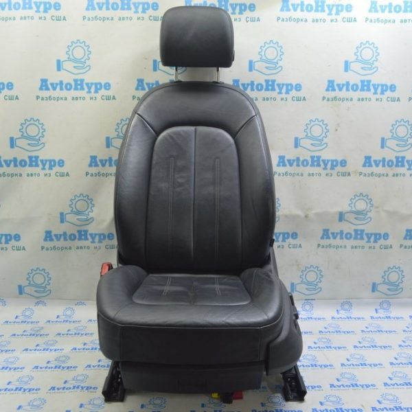 Водительское сидение Audi A6 C7 12-18 c airbag, кожа черн, без вентиляции, электро (01) 4G0-881-405-D-25D