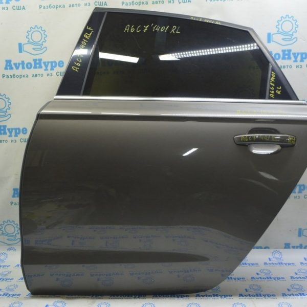 Дверь в сборе задняя левая Audi A6 C7 12-18 Y7Y7 (01) как на фото,в цвет ,идеал без замка 4G5-833-051