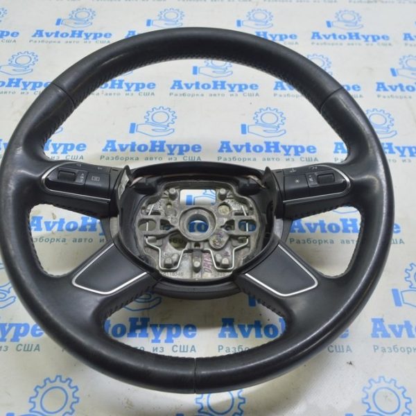 Руль голый Audi A6 C7 12-18 кожа черн (01) 4G0-419-091-BE-INU
