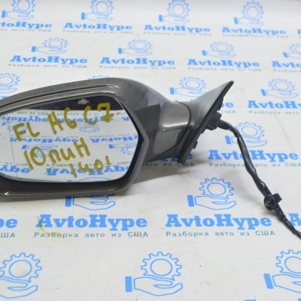 Зеркало боковое левое Audi A6 C7 12-18 10 пинов, подогрев (01) 4G1-857-409-BE-01C