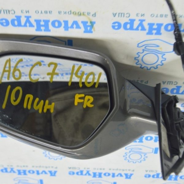 Зеркало боковое правое Audi A6 C7 12-18 10 пинов подогрев (01) 4G1-857-410-BB-01C