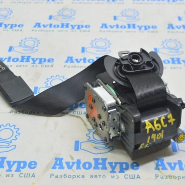 Водительский ремень безопасности Audi A6 C7 12-18 черн 4G8857705H V04