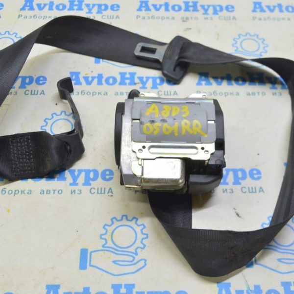 Ремень безопасности зад прав Audi A8 D3 03-09 черн 4E0857806B V04