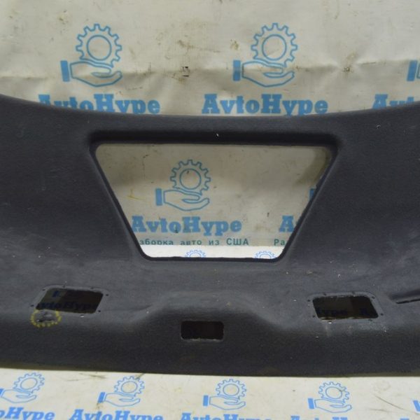 Обшивка крышки багажника Audi A8 D3 03-09 черн (01) надрыв, без заглушек 4E0867975J 9X7