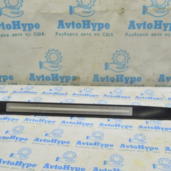 Накладка порога внешн зад лев Audi A8 D3 03-09 черн с хромом 4E4853995A AQ4