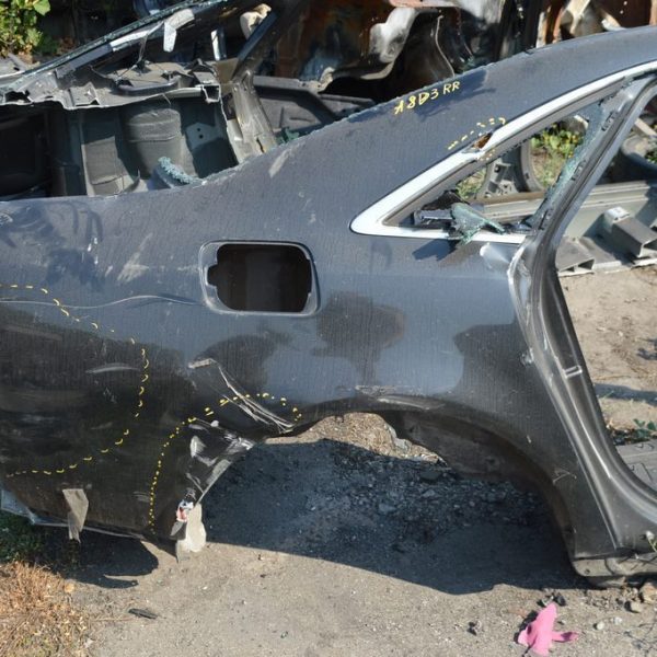 Четверть крыло задняя правая Audi A8 D3 03-09 синяя (01) замята 4E4809844