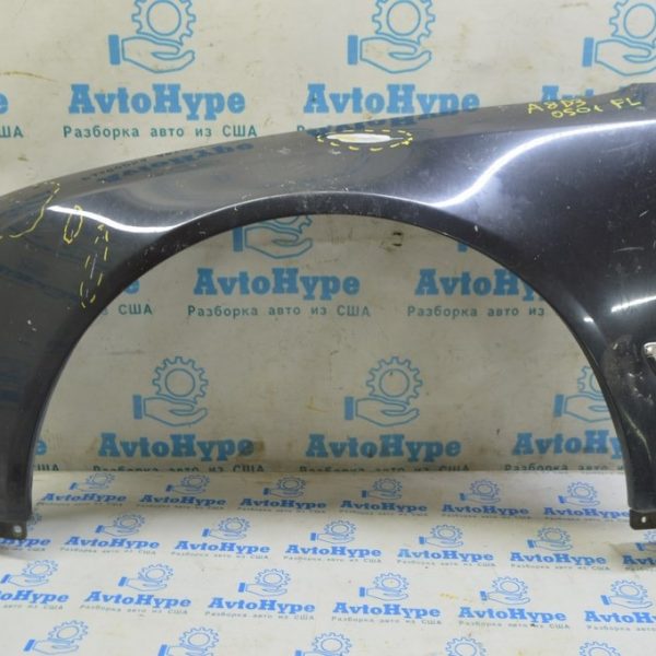 Крыло переднее левое Audi A8 D3 03-09 синее (01) примято 4E0821105K